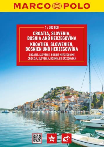 Kroatië, Slovenië, Bosnië Wegenatlas Marco Polo |  | Nieuw, Ophalen of Verzenden, Nieuw