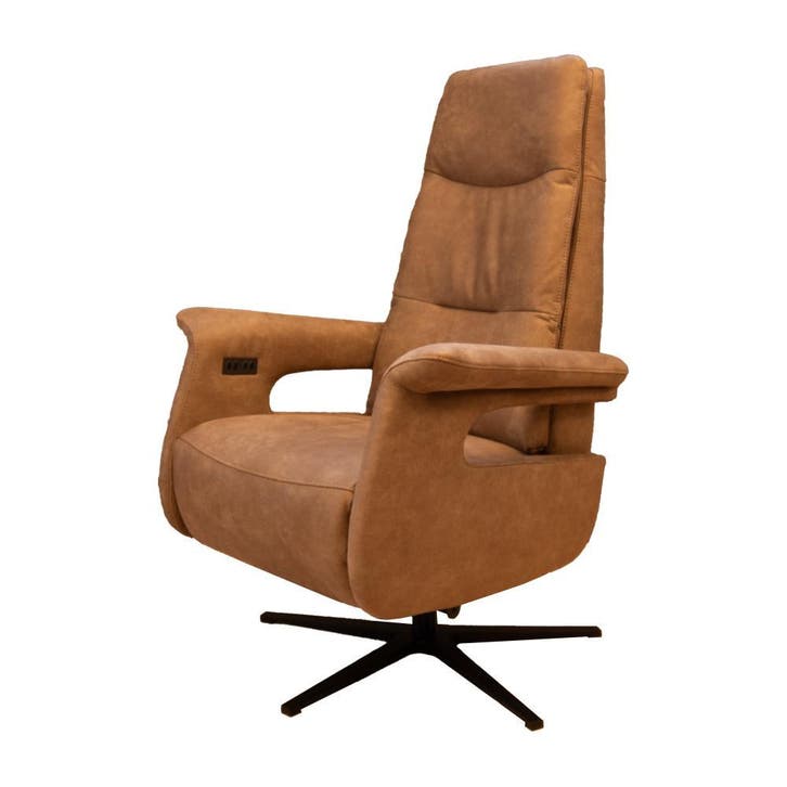 Zeus relax en sta op stoel met ACCU, NU 25% SHOWROOMKORTING!, Huis en Inrichting, Fauteuils, 50 tot 75 cm, Minder dan 75 cm, Nieuw