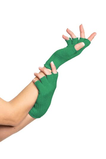 Vingerloze handschoenen groen, Kleding | Dames, Carnavalskleding en Feestkleding, Ophalen of Verzenden, Nieuw