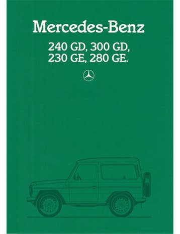 1984 MERCEDES BENZ G KLASSE BROCHURE DUITS, Nieuw, Author
