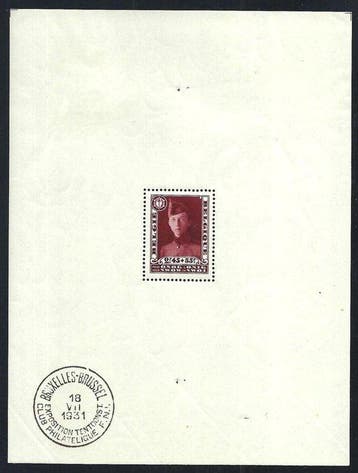 België 1931 - Blok Korporaal  - OBP/COB BL 3, Gestempeld
