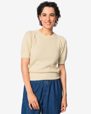 HEMA Damestrui Franka gebreid gebroken wit, Kleding | Dames, Verzenden, Nieuw