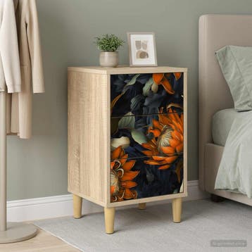 vidaXL Nachtkastje LOCHEM Sonoma Eiken 36 x 33 x 60 cm, Huis en Inrichting, Minder dan 45 cm, Verzenden, Nieuw, 55 tot 70 cm