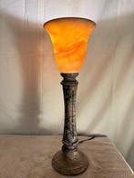 L.M. - Tafellamp - Glas, Composiet, Metaal, Antiek en Kunst