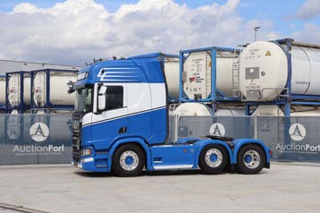Veiling: Chassis Cabine Scania R530 Diesel 531pk 2021, Automaat, Scania, Blauw, Diesel