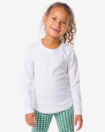 HEMA Kinder t-shirts biologisch katoen - 2 stuks wit, Verzenden, Nieuw