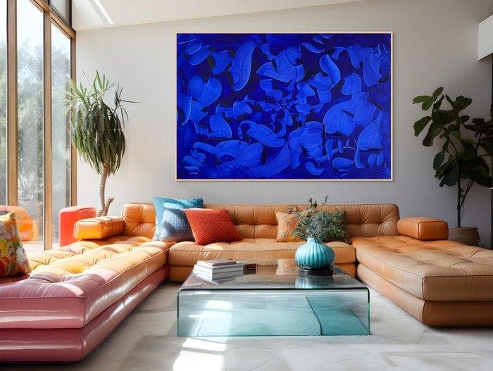 Christopher Shaw - Lotus Blue - 6 - XXL, Antiek en Kunst, Kunst | Schilderijen | Modern