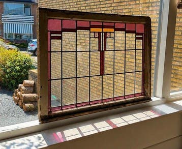 Art Deco Glas-in-loodraam - 1920-1930 - 30s Amsterdam School