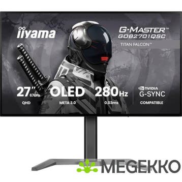 Iiyama G-Master Titan Falcon GOB2701QSC-B1 27  Quad HD OLED, Verzenden, Nieuw, Iiyama