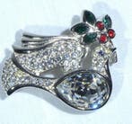 Swarovski - Verguld - Broche - Uitstekend en briljant.
