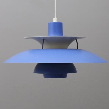 Poul Henningsen - Plafondlamp - Metaal - PH5 Blauwe