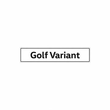 Kentekenplaat Golf Variant, Ophalen of Verzenden, Nieuw