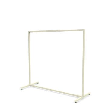 Solo Laag wit Italiaans design kledingrek 120 cm, Nieuw