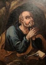 Italiaanse school (XVIII) - San Pietro penitente in lacrime
