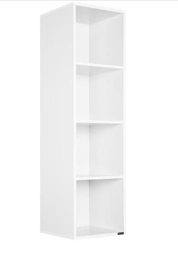 Boekenkast Skylar MDF-Wit 106x30x30cm (Meubelen, Interieur), Verzenden