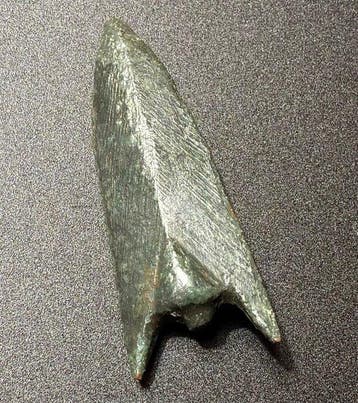 Oud-Grieks, Hellenistisch Zeldzaam bronzen pijlpunt met, Antiek en Kunst