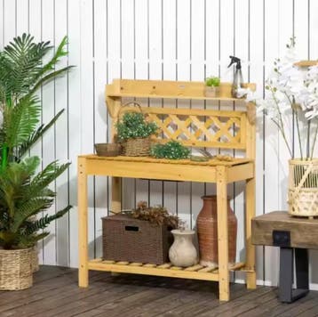 Tuintafel met spoelbak en schuifblad – 92×45×120 cm, Tuin en Terras, Verzenden, Nieuw