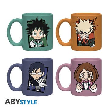 My Hero Academia Set van 4 Espresso Tassen, Ophalen of Verzenden, Nieuw