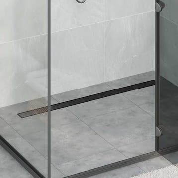 vidaXL Doucheafvoer 2-in-1 met 360° Sifon Zwart 100 cm, Verzenden, Nieuw