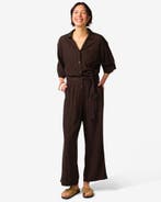 HEMA Damesjumpsuit Dawn donkerbruin, Verzenden, Nieuw
