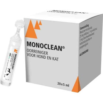 AST Monoclean Oorreiniger 20x5ml (Verzorging), Dieren en Toebehoren, Verzenden, Nieuw