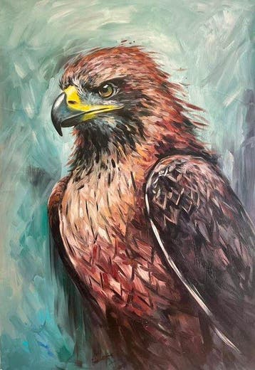 Antonio Machado (XXI) - Águila en Vuelo Estático, Antiek en Kunst, Kunst | Schilderijen | Klassiek