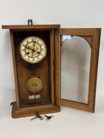 Regulateur wandklok - Art Deco Hout - 1940-1950 -, Antiek en Kunst