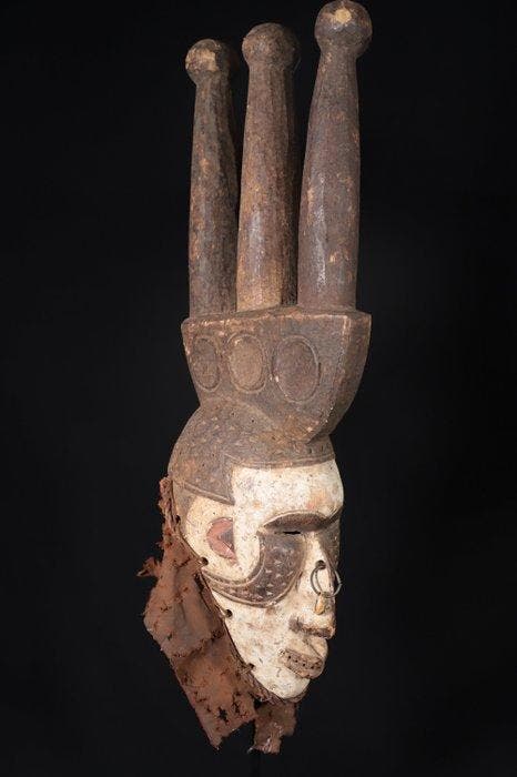 Tribaal masker - Igbo - 59 cm - Nigeria, Antiek en Kunst, Kunst | Niet-Westerse kunst