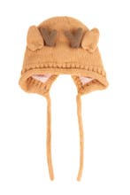 Gebreide Muts Rendier Oranje Kinderen Bont Hoorns Oren Touwt, Ophalen of Verzenden, Nieuw