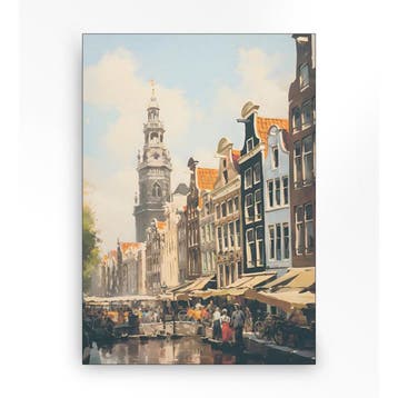 *WOONWINKEL* Urban Cotton Amsterdam Wandkleed In Frame L 145, Verzenden, Nieuw