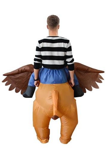 KIMU® Opblaas Kostuum Griffioen Adelaar Opblaasbaar Pak Voge, Carnaval, Nieuw, Overige maten, Ophalen of Verzenden