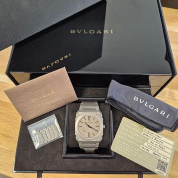 Bvlgari Octo Finissimo 40mm 102713; (Ultra Plat) Automati..., Overige merken, Overige materialen, Polshorloge, Overige materialen