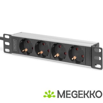 Digitus DN-95418 energiedistributie 4 AC-uitgang(en) 1U, Verzenden, Nieuw