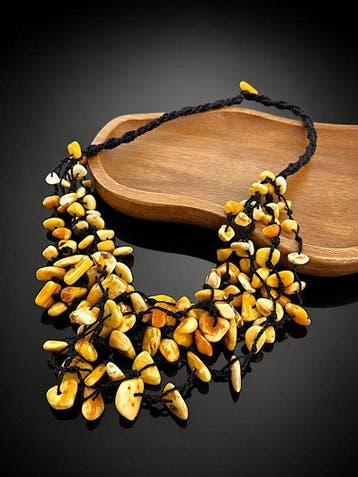 Barnsteen - Handmade Baltic Amber Statement Necklace –