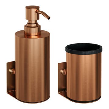 Zeepdispenser en Beker BRAUER Model A Incl. Wand Ophanging, Ophalen of Verzenden, Nieuw, Bad