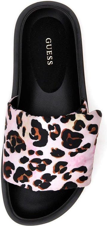 Guess  - Maat 37 - Fabetzy Dames Slippers - Leopard, Verzenden, Nieuw