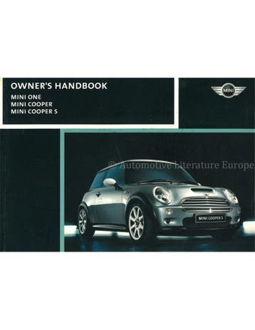 2002 MINI ONE COOPER S INSTRUCTIEBOEKJE ENGELS, Auto diversen, Handleidingen en Instructieboekjes