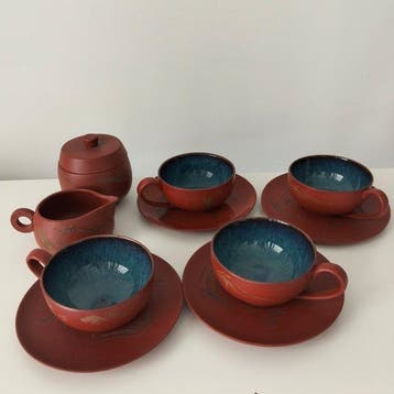 Theeservies (6) - Terracotta