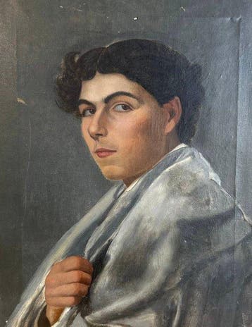 Italiaanse school (XX) - Ritratto di giovane uomo- No