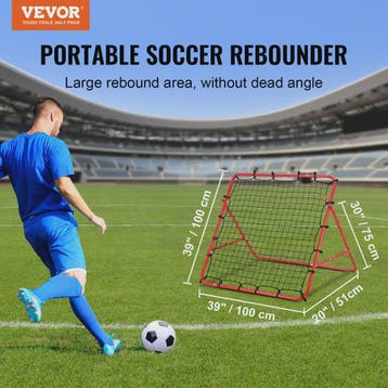 VEVOR Voetbal Rebounder Net - Draagbaar, Verstelbaar Hoek, T, Verzenden, Nieuw