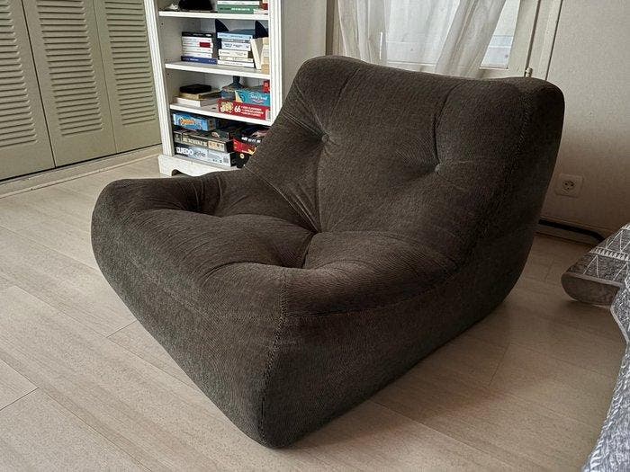 Ligne Roset - Michel Ducaroy - Fauteuil (2) - Kali - Fluweel, Antiek en Kunst, Antiek | Meubels | Stoelen en Banken