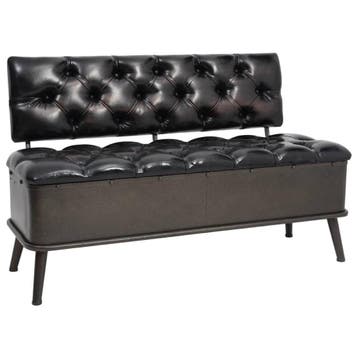 Opbergbank Zwart | 55% Korting - Nieuw, Gebruikt, Minder dan 75 cm, Vintage, Tweepersoons