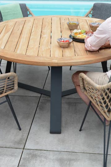 Basso dining tuintafel 160x75 cm teak Taste 4 Seasons, Tuin en Terras, Tuintafels, Ophalen of Verzenden, Nieuw