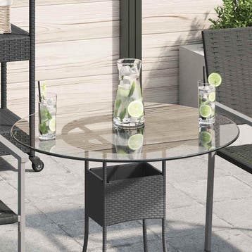 vidaXL Tafelblad van gehard glas 700 mm rond, Huis en Inrichting, Verzenden, Nieuw