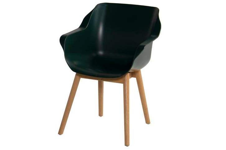 Hartman Sophie Studio dining armstoel - Night Green - Teak, Tuin en Terras, Tuinstoelen, Nieuw, Overige materialen, Verzenden