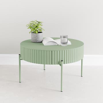 Salontafel Rill rond Ø60 cm mintgroen [en.casa], Verzenden, Nieuw