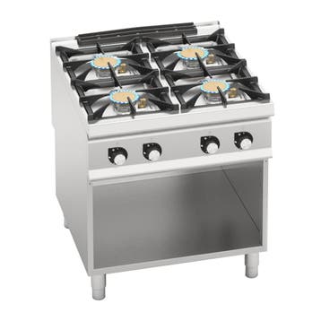 GGM Gastro | Gasfornuis - Paolo 900 - 800x900mm - 40,0 kW -, Verzenden