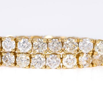 Armband - 14 karaat Geel goud - 13.05ct. tw. Diamant, Nieuw