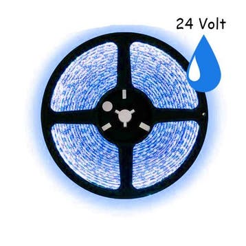 5 meter blauw led strip waterproof - IP65 - 60Leds/m - 24V, Auto-onderdelen, Ophalen of Verzenden, Nieuw