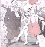 Spotprent met Colijn en Aalberse op de pier (lijst optie), Verzenden